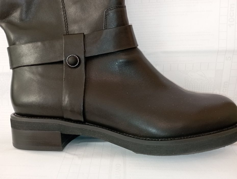 Сапоги кожаные, европейка, новые