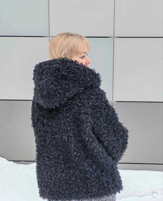 Пальто барашек оверсайз