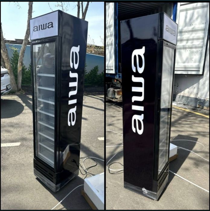 Узкие витринные холодильники сигаретки AIWA japan оптом