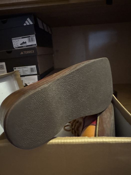 Ботинки кожаные на платформе б/у