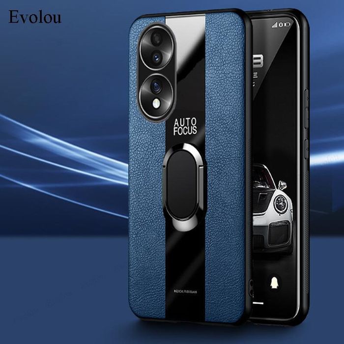 Honor 200 / 90 Lite / PORSCHE Кожен кейс гръб с магнитен пръстен