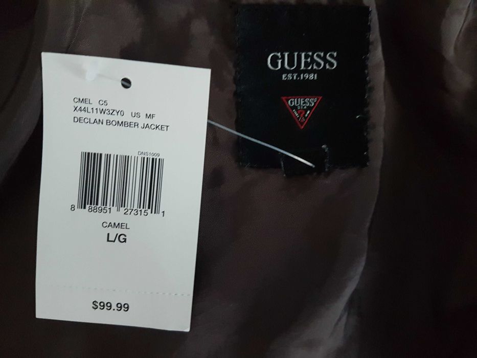 Ново мъжко яке Guess модел Declan Bomber размер L