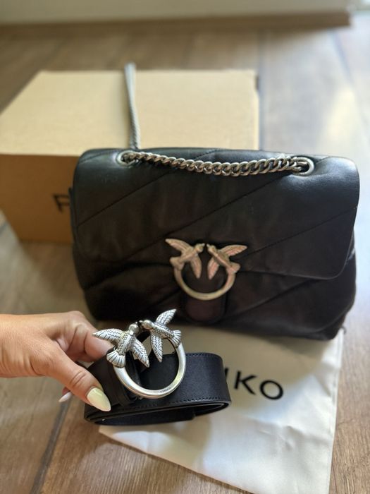 Колан pinko естествена кожа