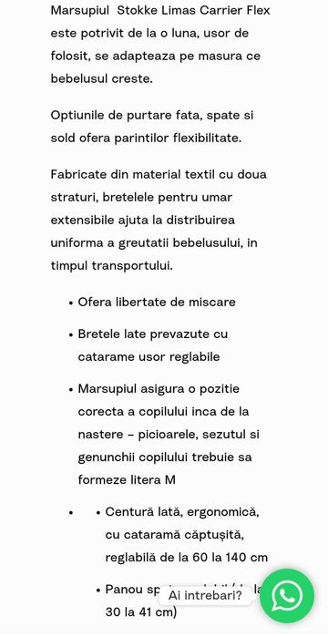 Marsupiu ergonomic