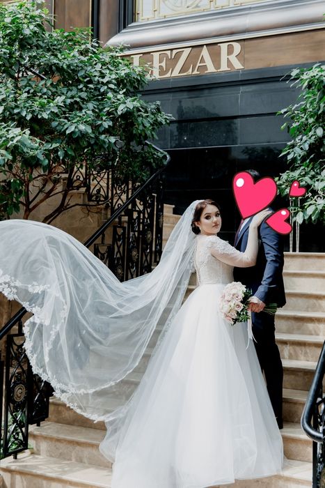 Шикарное свадебное платье