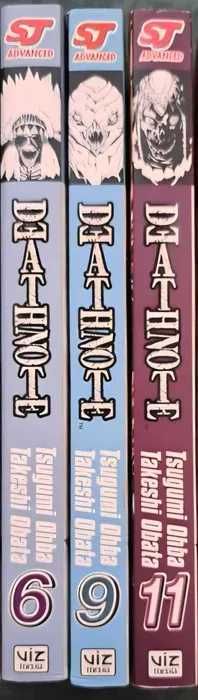 Death Note manga vol. 6, 9 & 11