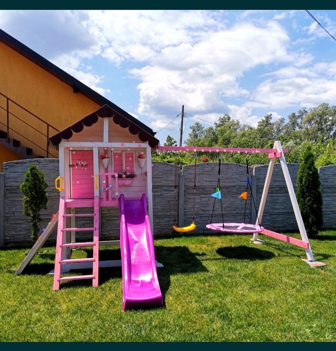Spatiu/parc de joaca,căsuțe din lemn pentru copii,prețul începe de la