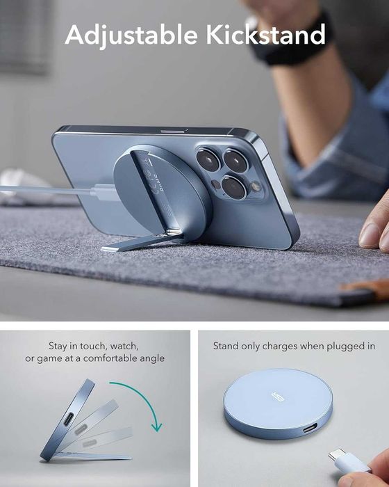 Безжично зарядно устройство ESR HaloLock със стойка