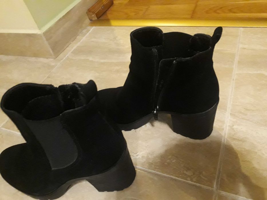 Botine toc gros 37 Deichmann