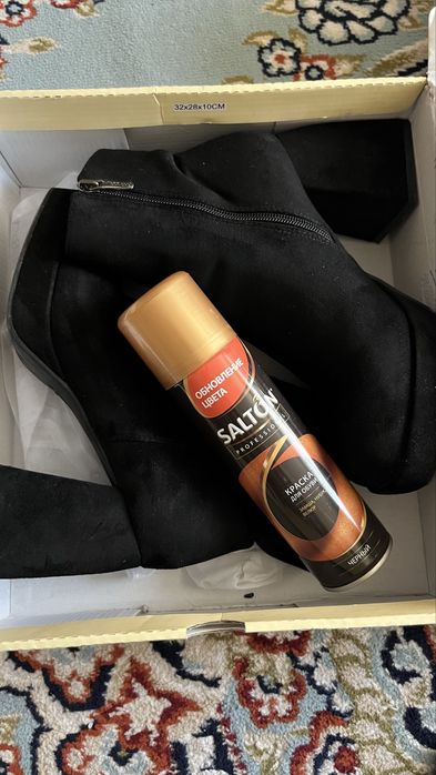 Сопоги из замша.