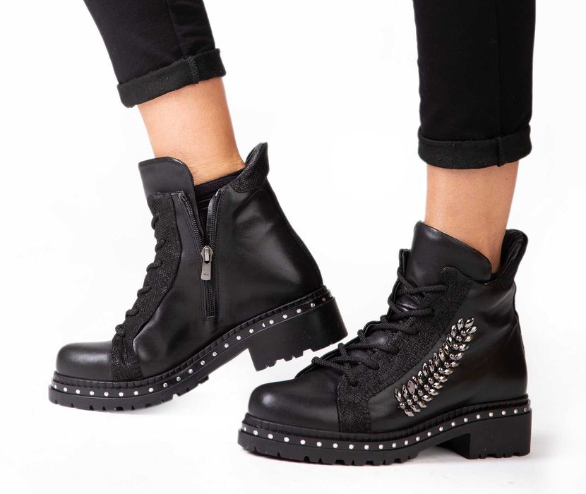 Ликвидация! Боти, естествена високо качество кожа, удобни и комфортни!