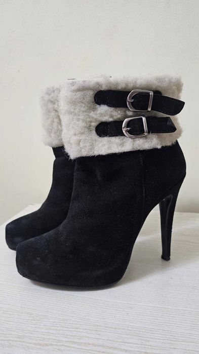 Замшевые сапоги (Португалия), 36 размер — почти новые