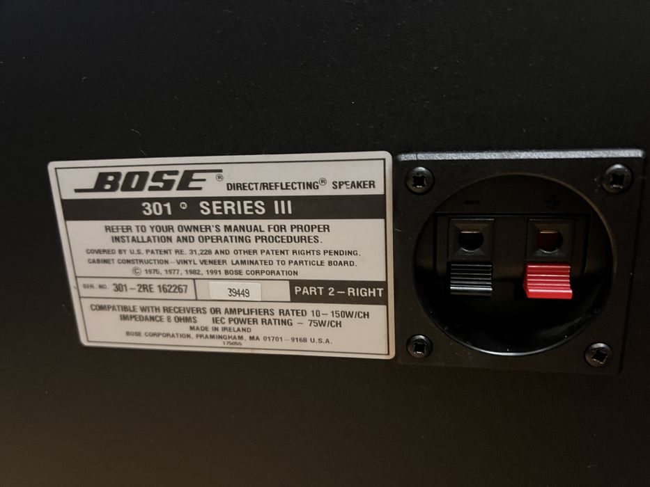 Boxe Bose 301 Series III