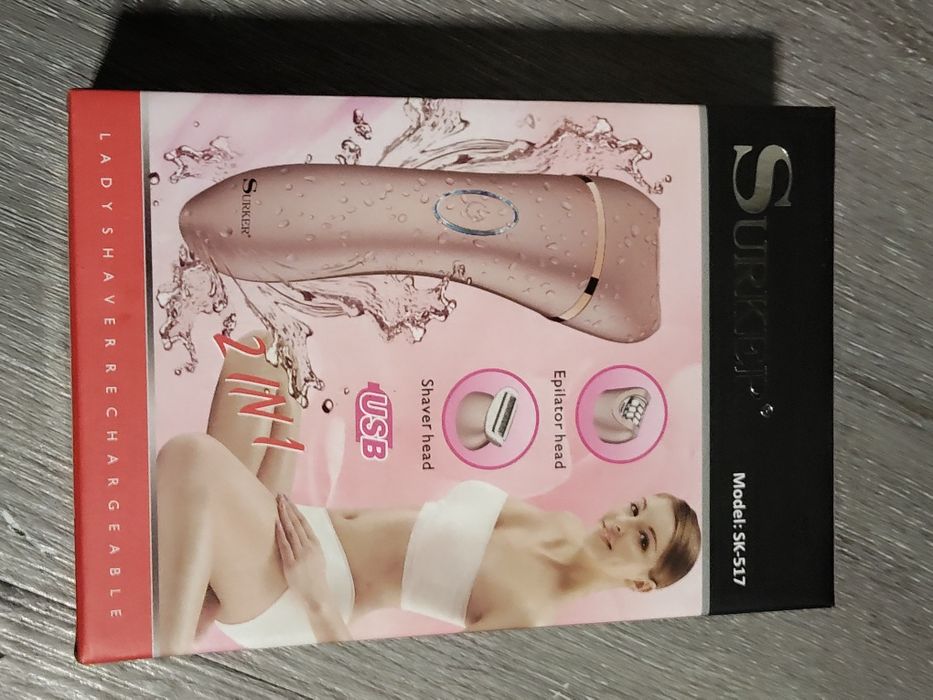 Epilator și depilatoar fără fir 2 în 1  pentru femei nou