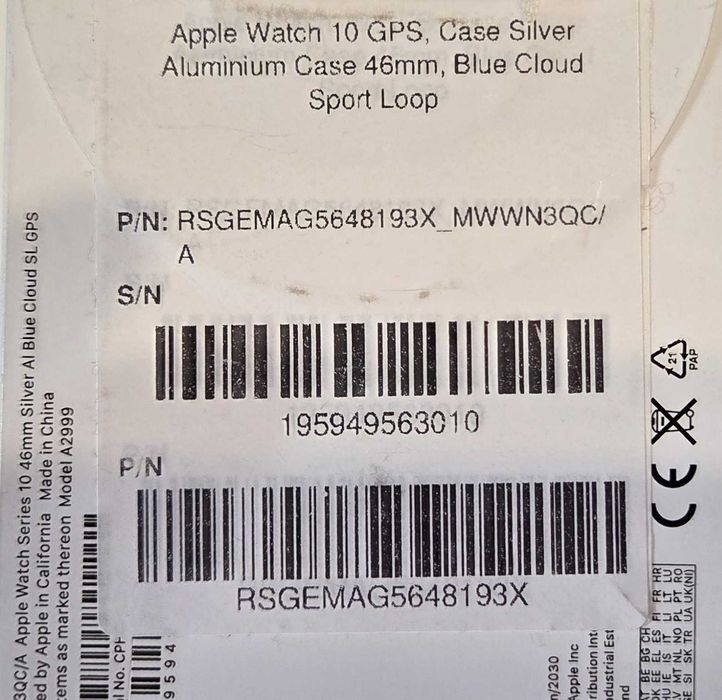 Смарт Часовник Apple Watch series 10 GPS 46mm