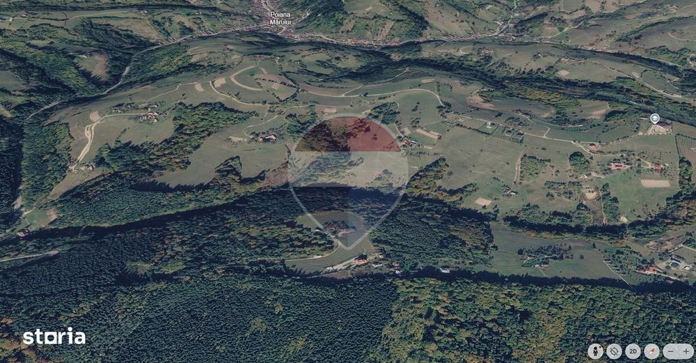 Teren extravilan Poiana Marului 1095mp, inconjurat de padure