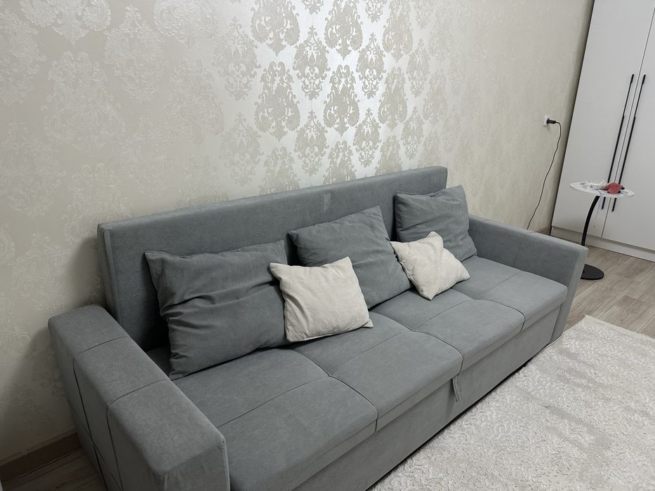 Диван , 180 см серый , раскладной