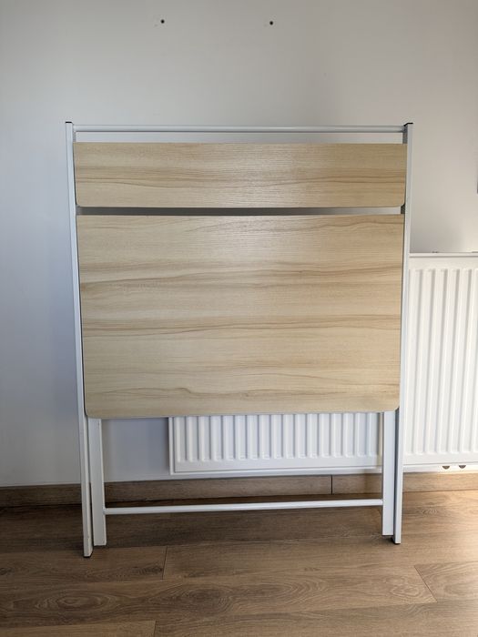 Vand Birou pliabil, cu raft, Tablezy InnovaGoods, otel/MDF, alb, 97 cm