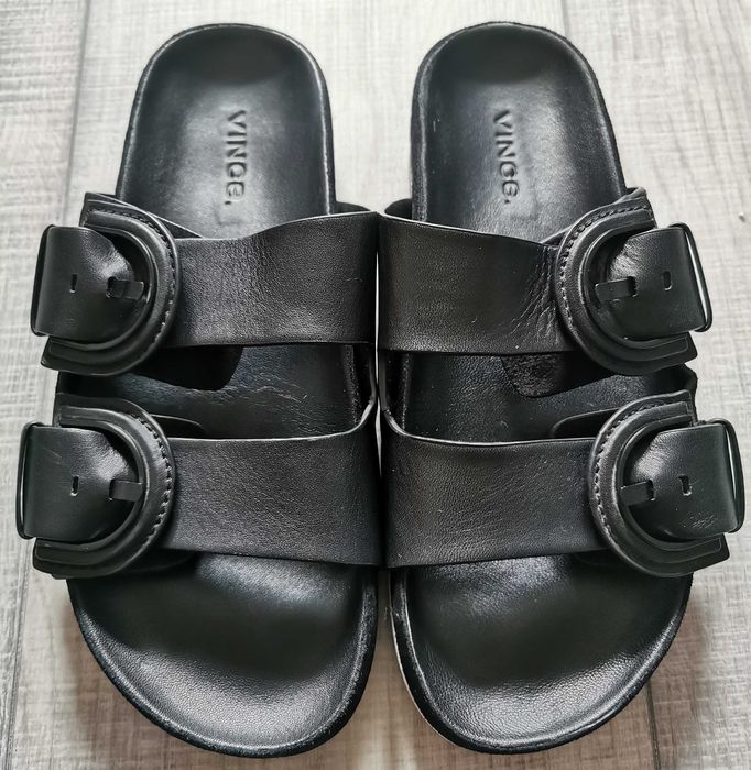 Papuci dama Vince. Glyn Leather Black Sandals 35.5 stare f buna