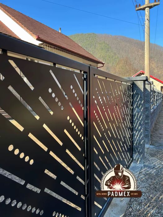 Porți si garduri din tabla decupata CNC plasma - confectii metalice