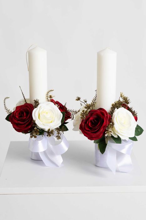 Lumânări de nuntă elegante, cununie religioasa – de la 200 lei / set