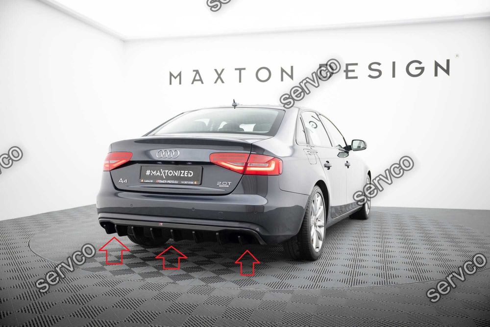 Difuzor bara spate Audi A4 B8 Facelift 2011-2015 v34 - Maxton Design