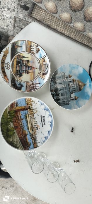 Продам хрустальные бакалы, сувенирные тарелки