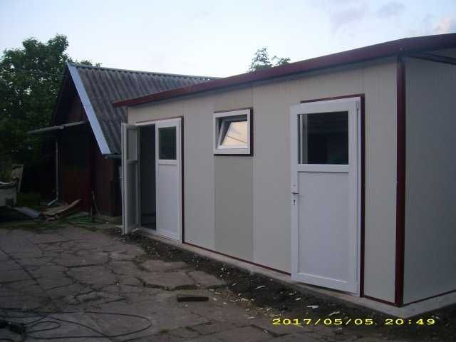 Casa Modulara si Garaje Auto din structura metalica si panou sandwich