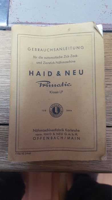 Mașină de cusut Haid & Neu Automatic pe masă Singer + motor german U26