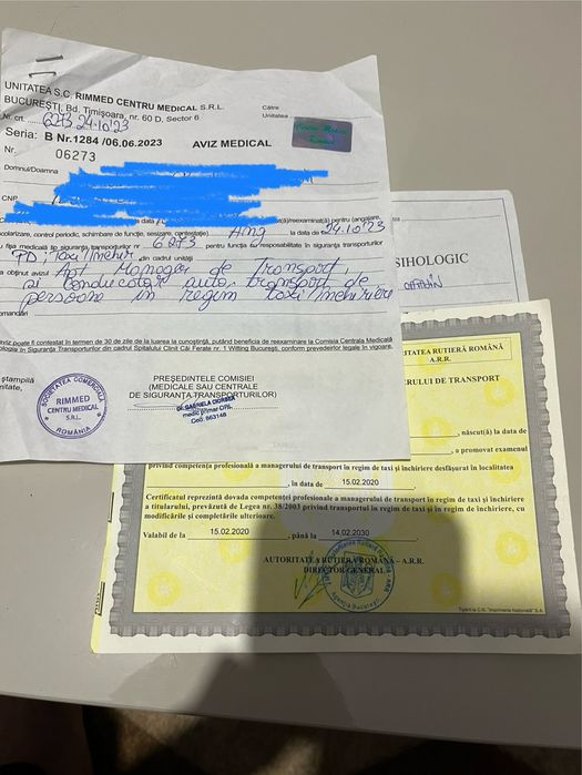certificat manager transport taxi uber bolt meneger flota srl pfa arr