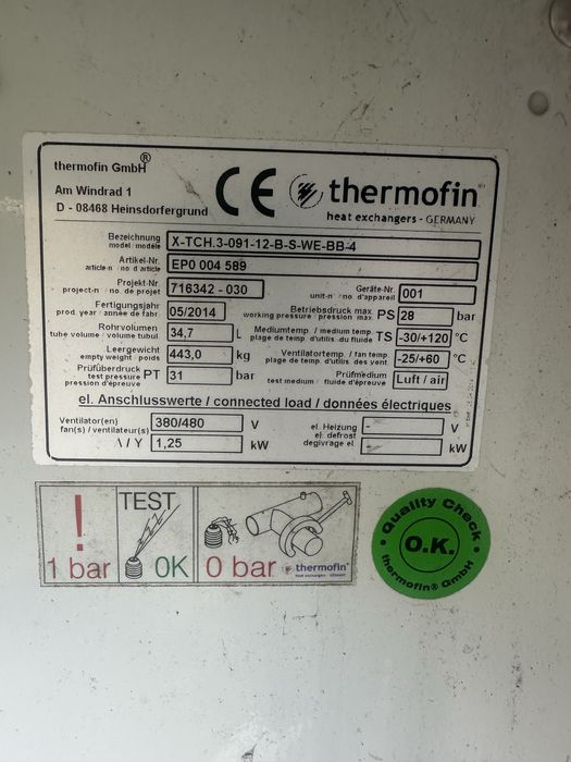 Sistem refrigerare/congelare thermofin frascold