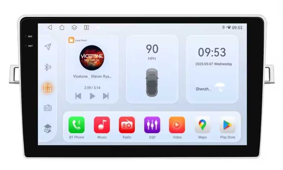 Мултимедия 9″ Android 14 за TOYOTA VERSO AR20 CARPLAY навигация RDS