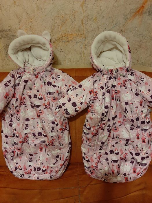 Зимний комбинезон MOOMIN для двойни размер 68