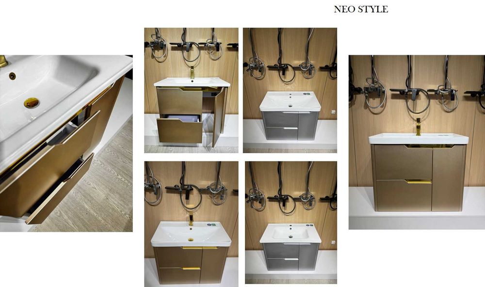 Стильная тумба PVC с раковиной от производителя OSSO CERAMICS