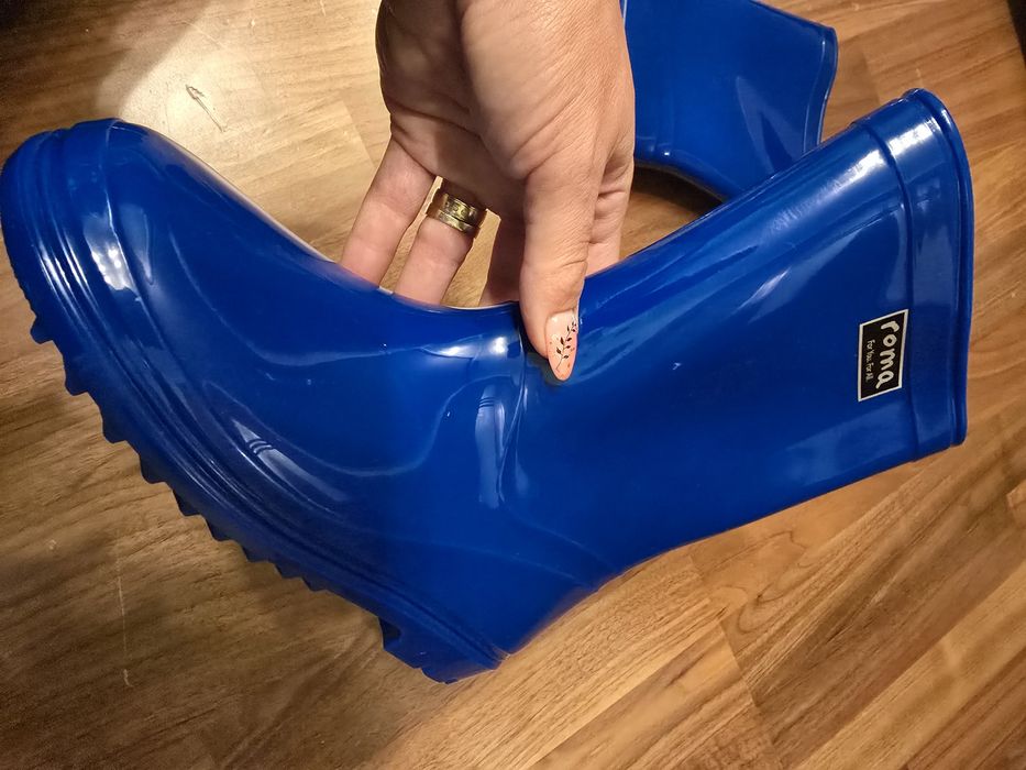 Cizme cauciuc albastre 32