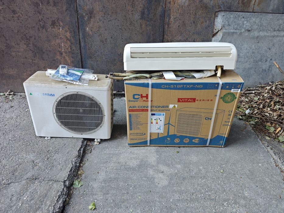 Aer condiționat nou Cooper&Hunter 18000btu + aer condiționat second Hyundai 12000btu