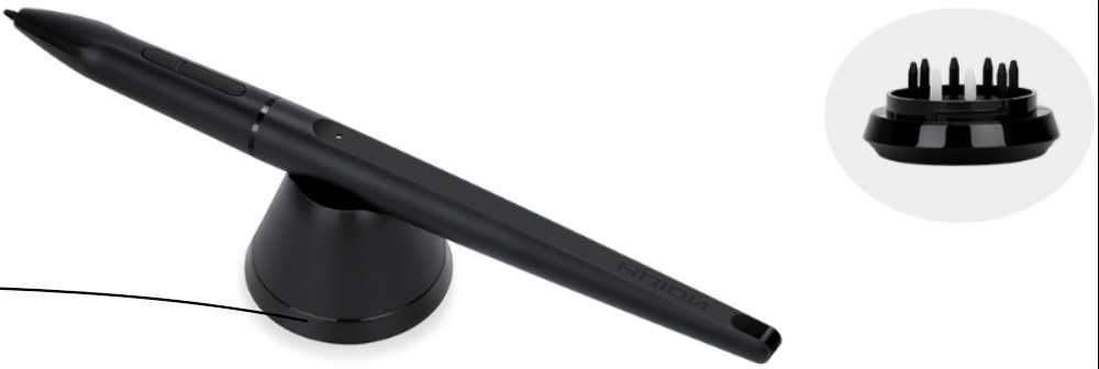 Tableta grafica cu stylus Huion WH1409(8192), Wireless, Negru