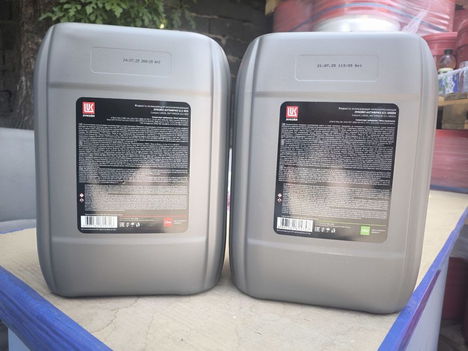 АНТИФРИЗ ЛУКОЙЛ G11, G12 Красный, Зелёный