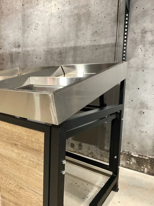 Стелаж зеленчуци двуетажен неръждавейка / алпака