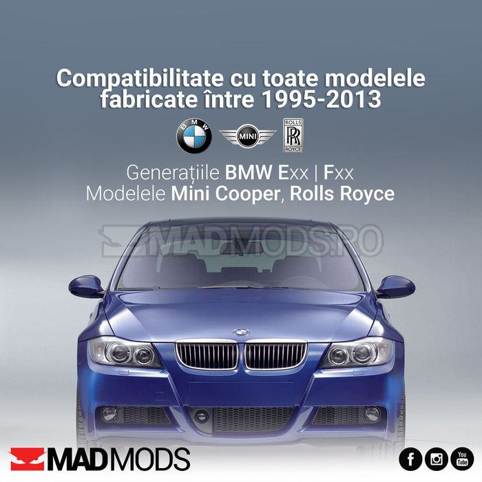 Cablu diagnoza OBD K-DCAN BMW seriile Exx, Fxx, 1995-2013, Model nou