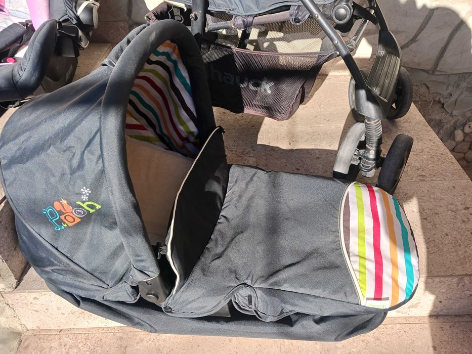 Детска количка с два коша 3 в 1