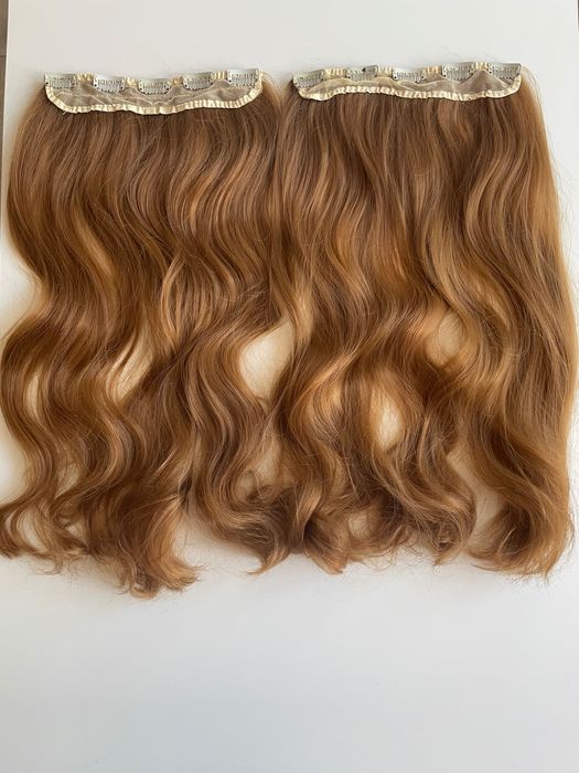 Изкуствена коса на цял ред с клипси!