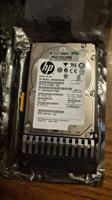 3 x HDD Server HP 600gb 10K SAS 2.5" + Caddy (Smart Carrier)