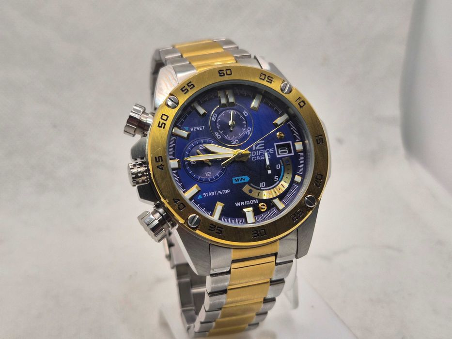 Ceas Sport Casio Edifice EFR 558D blue Black , NOU, Garantie 2ani