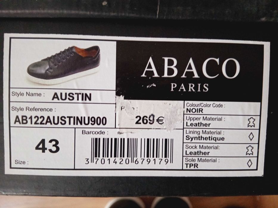 ABACO Parish/Pantofola D'oro 42/43 нови естествена кожа