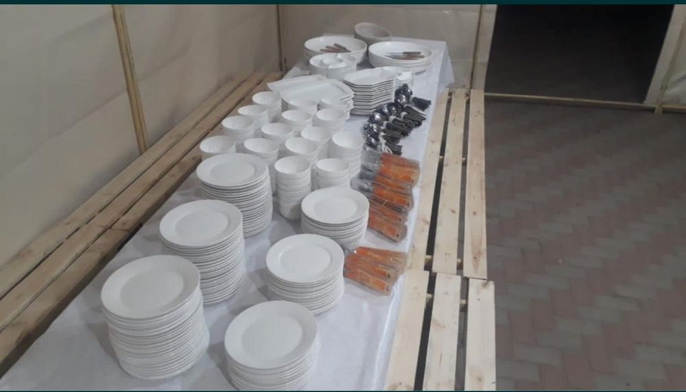 Арендаға палатка беріледі 80-100 адамдық.