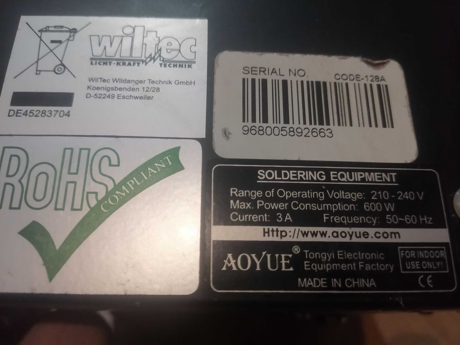 statie de lipit cu aer cald si letcon profesionala