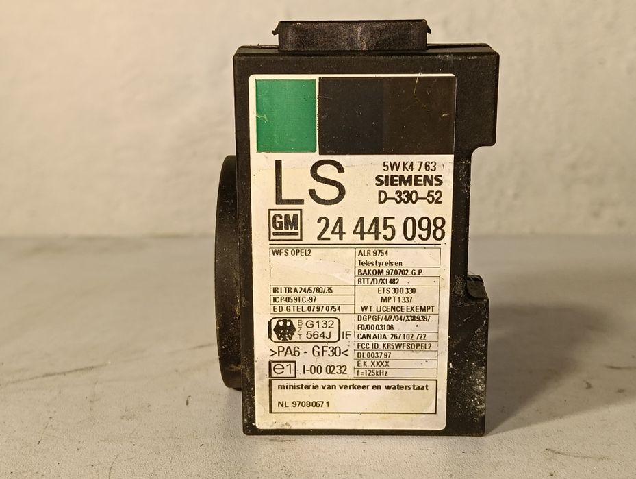 Компютър ECU комплект Opel 1.7 DTI + имобилайзер + чип ключ Isuzu Delphi