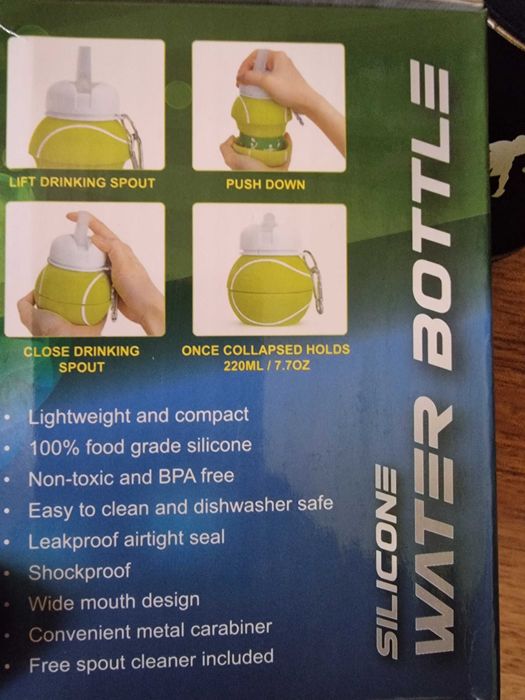 Sticla de apă pliabilă pentru baschet