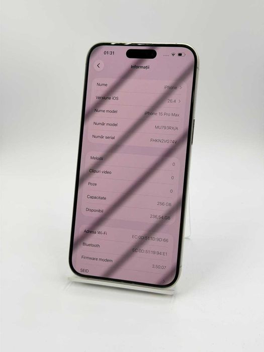 Amanet Lucky Gold VITAN / Iphone 15 PRO MAX / 256 GB 85% BAT 432 INC / Factura / Garntie #55355